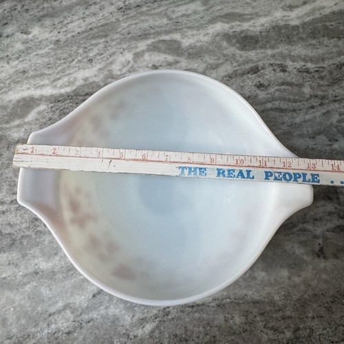 Ciotola di miscelazione vintage Pyrex rosa uva spina Cenerentola #444 -4 qt, anni 50 metà secolo - Foto 11 di 12