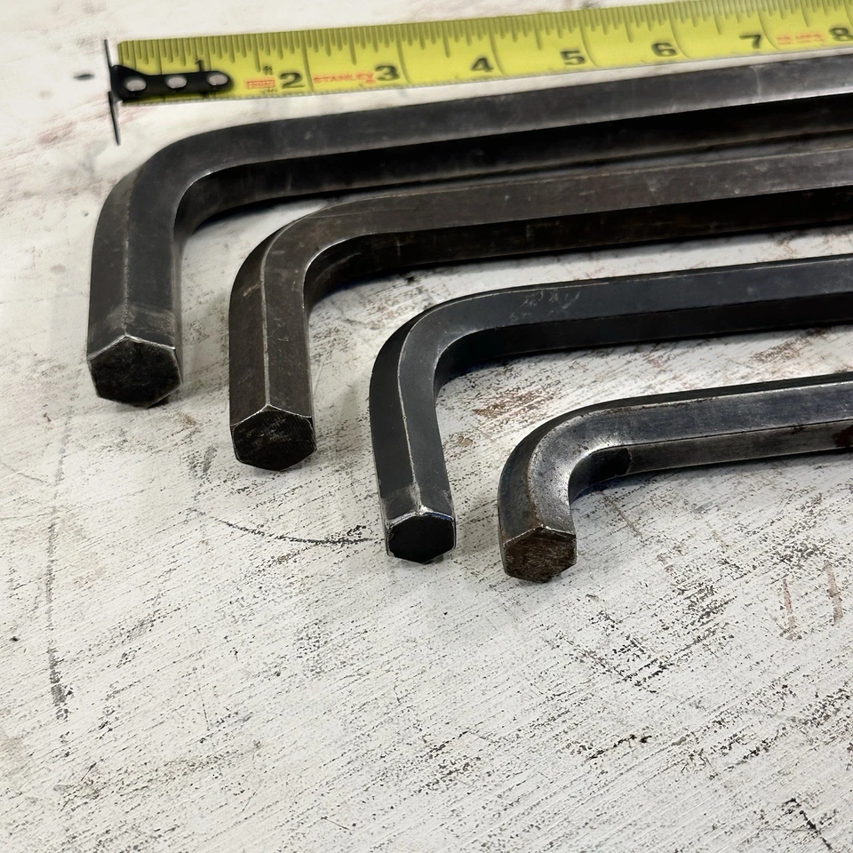 Lot Of (4) LARGE Allen Wrenches 19MM 17MM 14MM UNB USA Hand Tools - Image 2 of 4