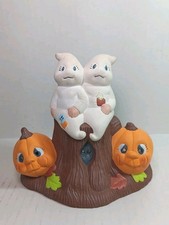 Halloween Ghost & Anthromorphic Pumpkin VTG 1...