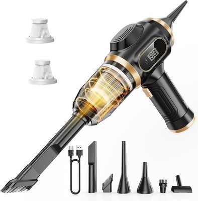 Portable Car Vacuum Cordless Mini Handheld 17000PA LCD Display