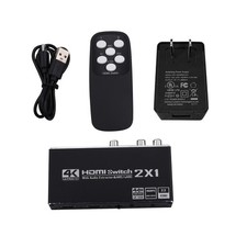 2x1 HDMI Switch Audio Extractor With R/L+Toslink SPDIF+COAXIAL Audio Out Adapter