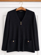 St. John Basics Santana Knit Cardigan Size 6 ...