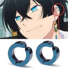 Non-Piercing Fake Ear Stud Cuff Hoop Earrings Stainless Steel Men Women