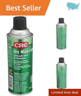 11 oz. Dry Moly Lube - Durable Aerosol with 850°F Resistance for Industrial Use