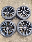 Jaguar F type 20 Tornado Gloss Black RIMS ALLOY WHEELS TYRES SET EX5M 1007 DA