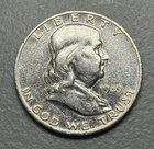 1949-S Franklin Half Dollar 90% Silver Key Date Low Mintage Ungraded