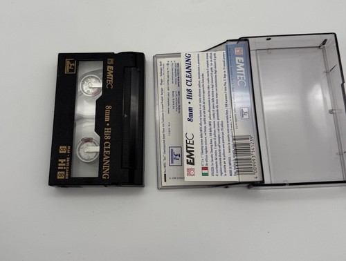 Emtec 3 in 1 Hi8 8mm Cleaning Reinigungskassette Cassette Tape gebraucht - Afbeelding 3 van 3