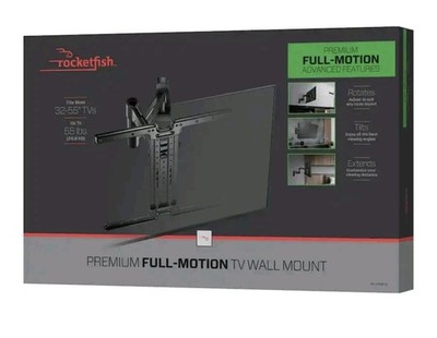 Rocketfish - Full-Motion TV Wall Mount for Most 32 -55  TVs - Black