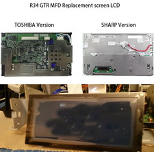 LCD Display For R34 GT-R MFD NISSAN SHARP S1 99~20 /TOSHIBA S2 later 2000
