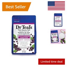 Dr Teal's Pure Epsom Salt Soak, Elderberry 3lbs - Relax and Rejuvenate