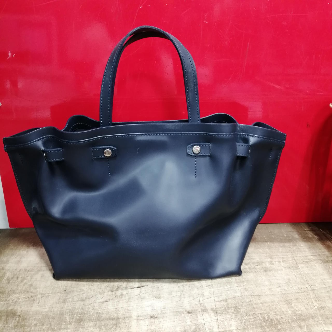 Navy Marco Bianchi Tote Bag with Model Number  