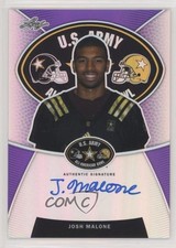2014 Leaf Metal Draft Army All-American Bowl Purple 1/15 Josh Malone Auto z5i