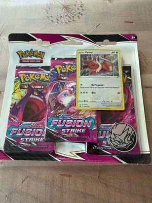 Pokemon Sword & Shield Fusion Strike 3er Pack Blister Eevee