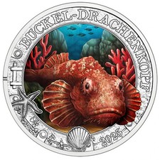 Austria 3€ euro 2025 Devil Scorpionfish UNC - glow in UV