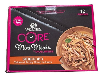 Wellness Core Mini Meals for Small Breeds Shredded Chicken - 12 Count - Ex: 6/26