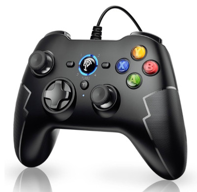 EasySMX Wired Gaming Controller,PC Game Controller Joystick with black