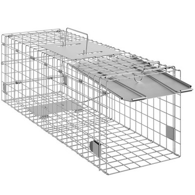 Live Animal Cage Trap Humane Folding Catcher for Cats Rabbits Squirrels Rodents