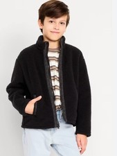 Old Navy Sherpa Zip Jacket Boys Medium 8