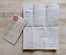 Original Letter Detailing Streetcar Stop/Street Indicator Invention Chicago 1910