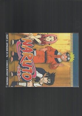 Naruto Shippuden Anime JAPANESE Version Parts 1,2,3 (Episodes 1-76) DVD  Boxsets