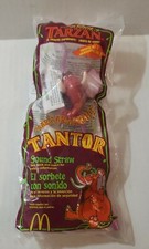 Vintage  McDonald's  1999 Tantor Sound Straw from Tarzan Movie New in Package