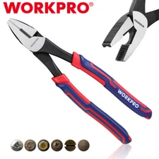 WORKPRO Screw Extractor Plier 8-inch Stripped Screw Remover Tool Linesman Pliers