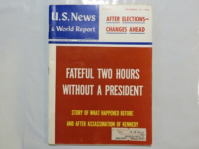 U.S. News World Report 1966 November Fateful Two Hours Without President AV
