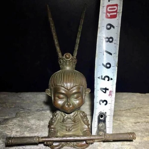 Art Collection Bronze Buddha Affe Wu Kong Figur Statue Buddha Tee Haustier Deko - Bild 3 von 11