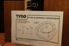 Vintage Tyco Slot Car Racing Instruction Sheet 6738 Hi Banked Corkscrew