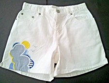 GAP WHITE DENIM SHORTS  SIZE 10 