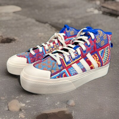 Adidas Bravada 2.0 Mid Platform - Patchwork - Skateboard - Women s Size 11 *NEW*