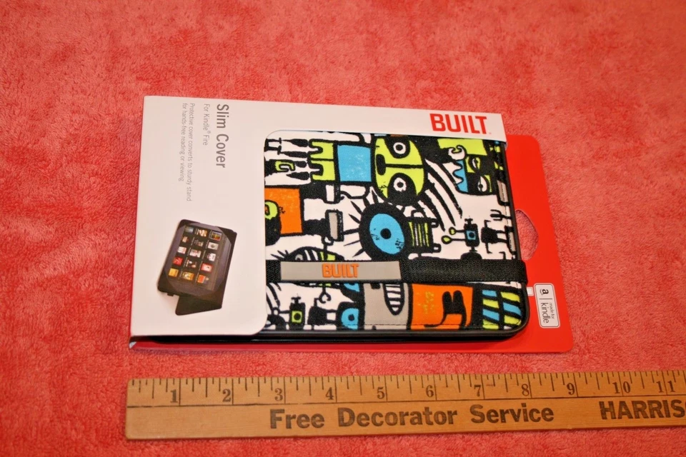 New Built Slim Cover for Kindle Fire in package Robot Pattern - Image 3 of 3