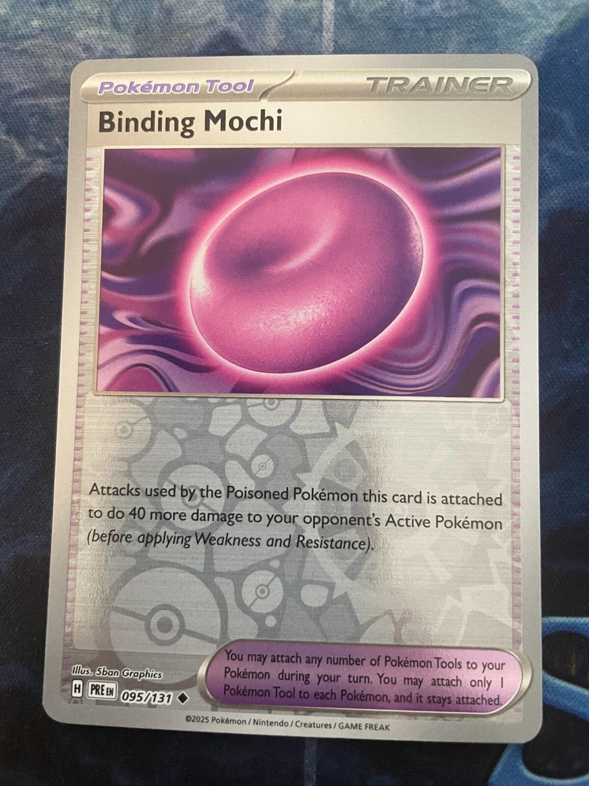 Binding Mochi (Reverse Holo) NM 095/131 SV: Prismatic Evolutions Pokemon