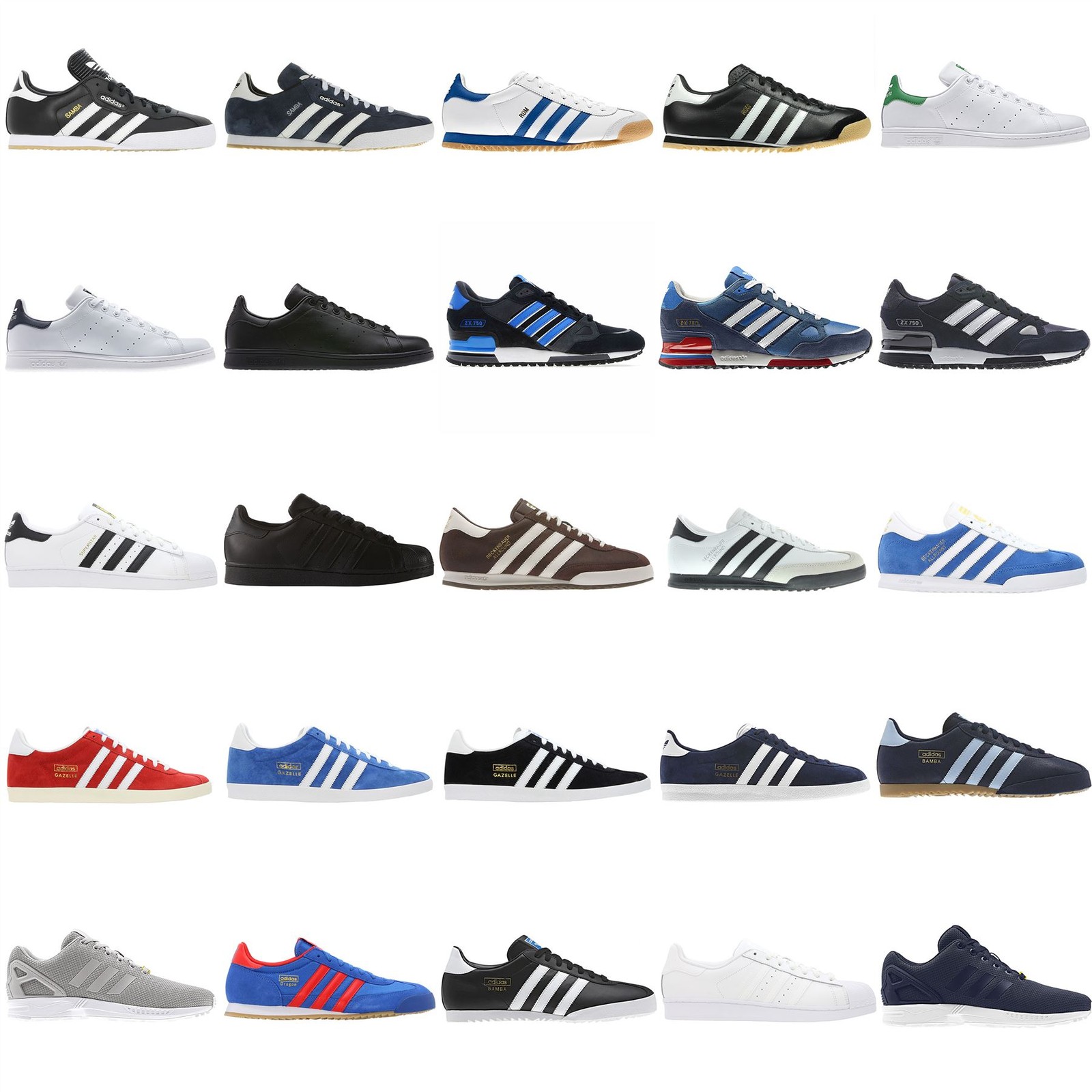 Adidas Originals Multi LISTINGS Zapatos BECKENBAUER STAN ZX GAZELLE SMITH | eBay