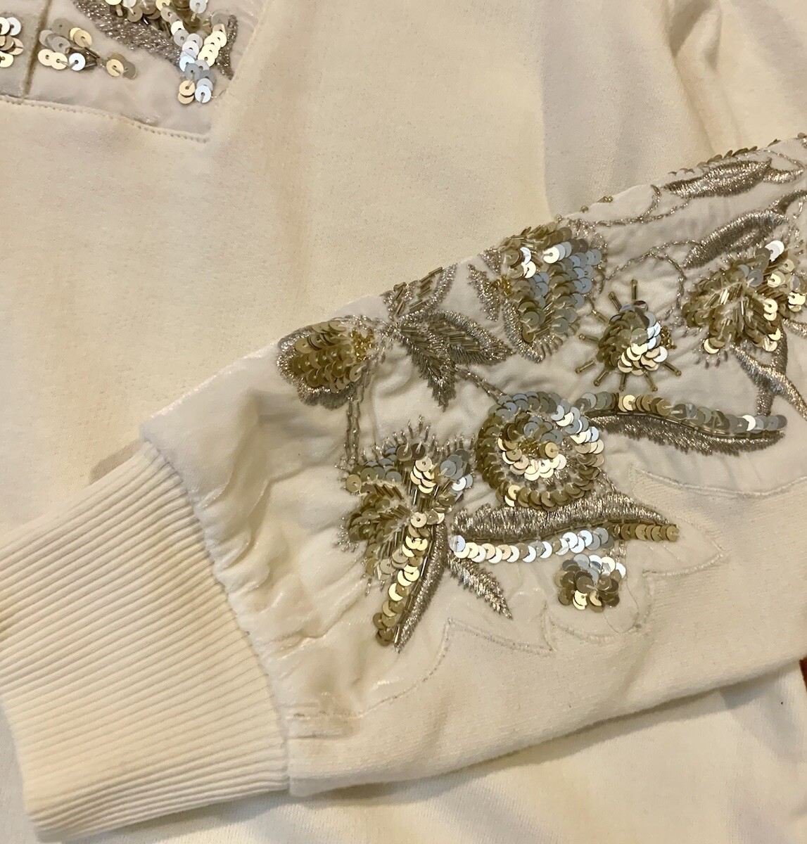 Soft Surrounding Woman’s White Knit Pullover Velv… - image 5