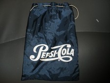 Vintage Rifkin Blue Pepsi-Cola Vinyl Money Bag 10"x6.5" EUC