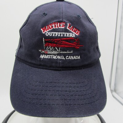 Mattice Lake Outfitters Armstrong Canada 2019 Adult Hat Baseball Cap Blue Logo