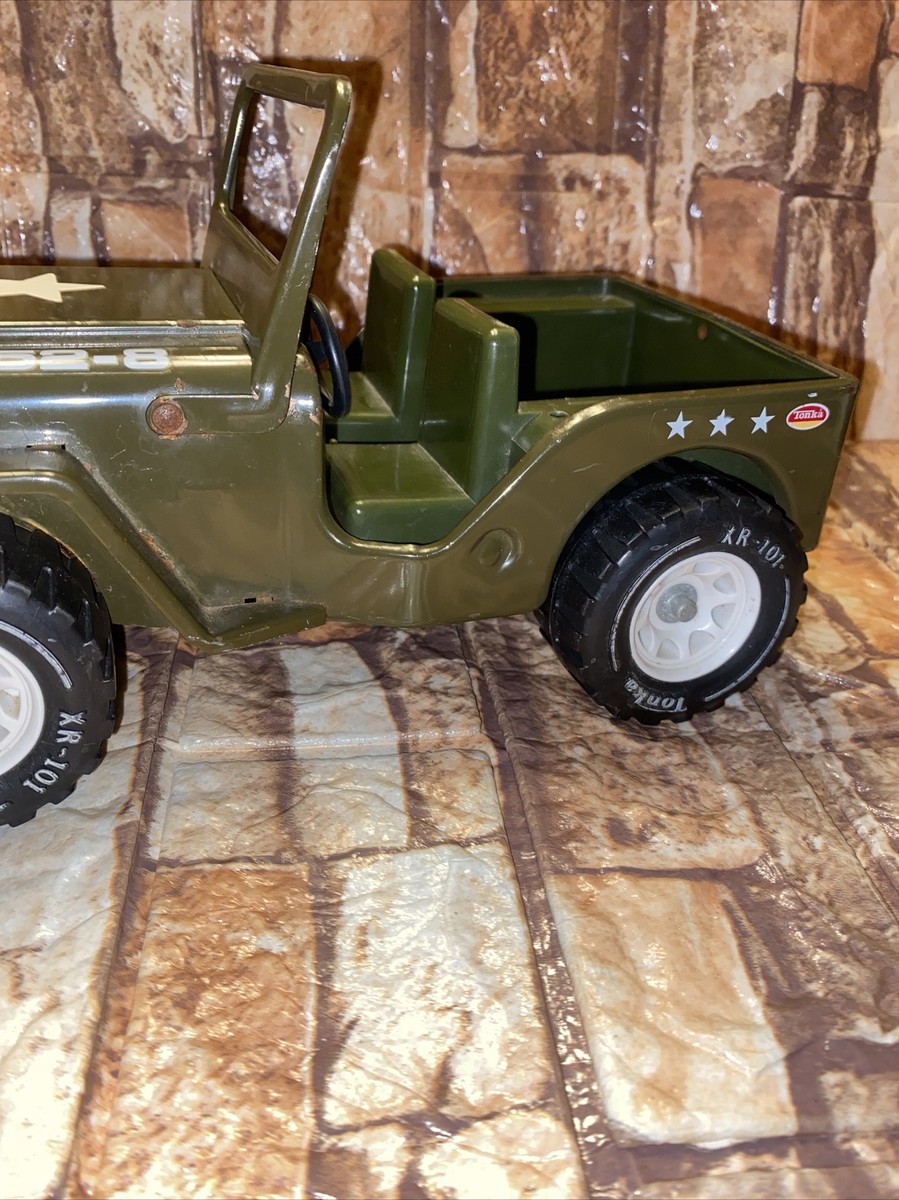 Tonka XR-101 army jeep vintage truck Tonka Jeep Wrangler G-452-8