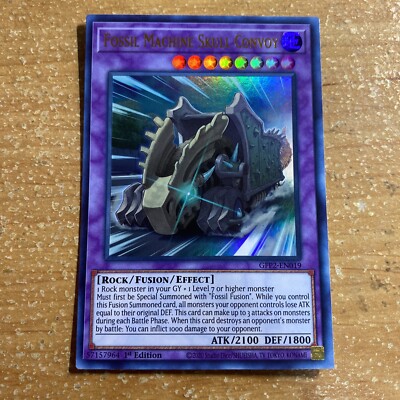   Yugioh Fossil Machine Skull Convoy GFP2-EN019 ULTRA RARE NEAR MINT 1ST ED