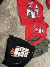 Lot Of Boys 7/7A Carter  s  Oshkosh Long Sleeve Shirts  Hoodie Set Of 4 Items