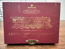 Lionel 100th Anniversary 700E J-1E Hudson Steam Locomotive Hallmark Keepsake