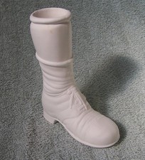 Bisque Saddle Shoe (with sock and leg) - fired to 04, ready for glaze or paint