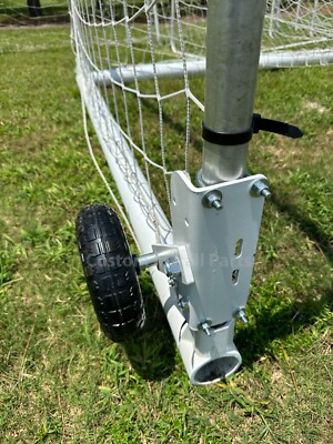Flip Over Wheel Kit Portable Soccer Goal Alumagoal Two Mounting Never Flat Tires