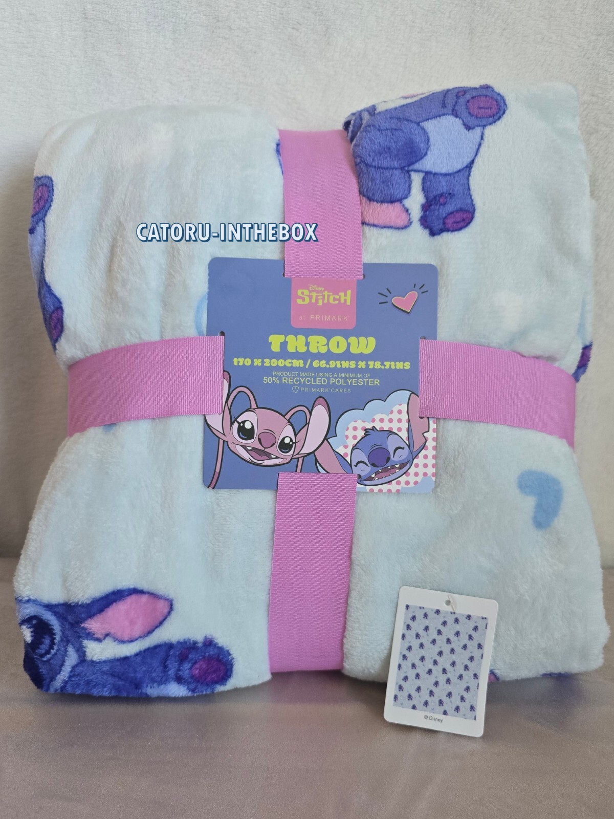 Couverture Stitch grand format 170x200cm pour ne plus avoir froid aux pieds