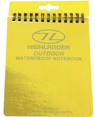 Highlander Outdoor Wandern Wasserdicht Notizbuch 15x12cm Allwetter