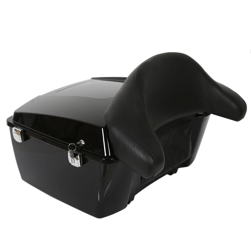 Maletero y respaldo King Pack para Harley Davidson Touring Street Road Glide 97-13 Foto 4 de 4