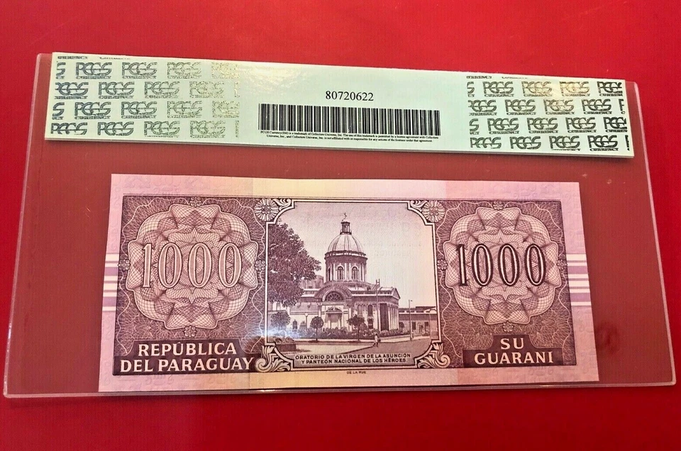 PARAGUAY BANCO CENTRAL 1000 GUARANIES 2005 PCGS 65PPQ - Image 2 of 2