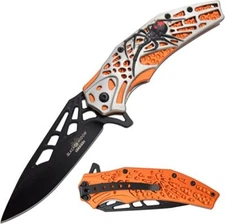 9" DARK FANTASY BLADES EDC FOLDING POCKET KNIFE 3CR13 STEEL BLADE POCKET CLIP
