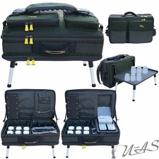 Delta Fishing Karpfen Tasche 3 Tackle Box Rig Board Dip Gläser Bivvy Table Kva