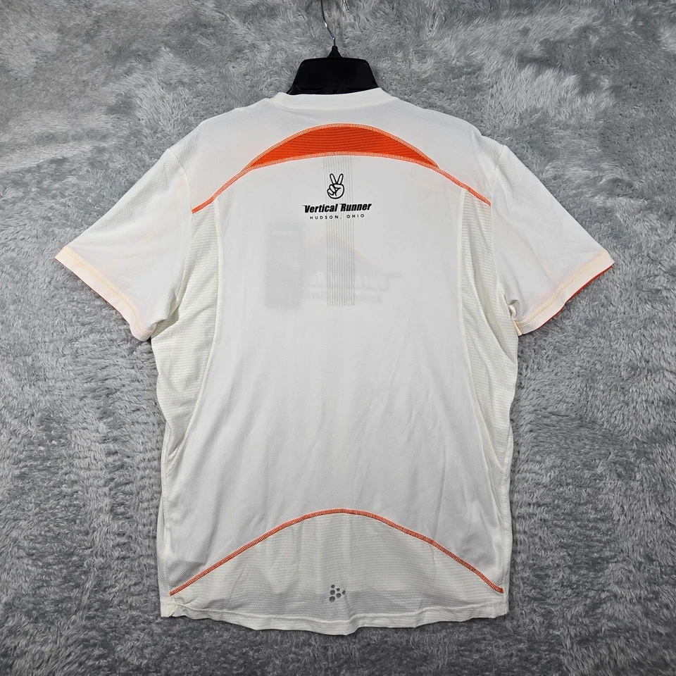 Craft Bicycle Jersey Shirt Men XL White Vertical Runner L1 Ventilation Hudson OH - Image 2 of 4